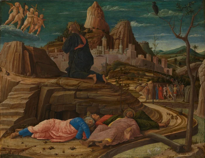 Historic artwork depicting Christ in Gethsemane